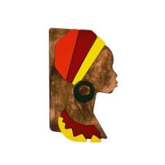 African Woman ( Afrikalı Kadın ) / Katmanlı Ahşap Tablo
