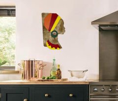 African Woman ( Afrikalı Kadın ) / Katmanlı Ahşap Tablo