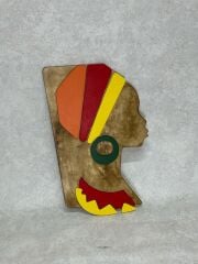 African Woman ( Afrikalı Kadın ) / Katmanlı Ahşap Tablo