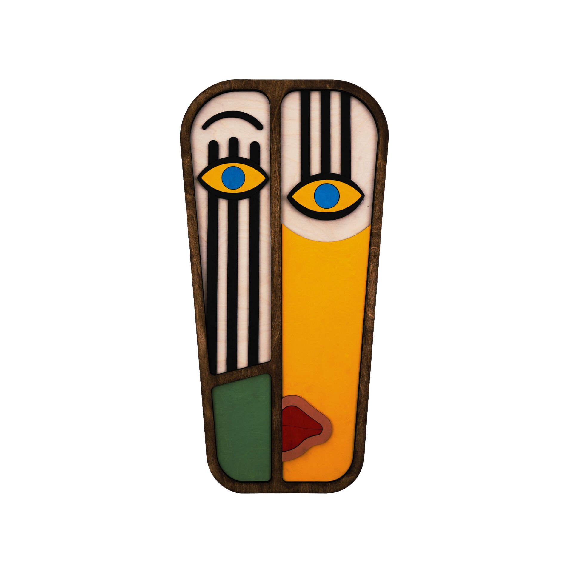 Mask 02 / Katmanlı Ahşap Tablo