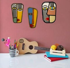 Mask 02 / Katmanlı Ahşap Tablo