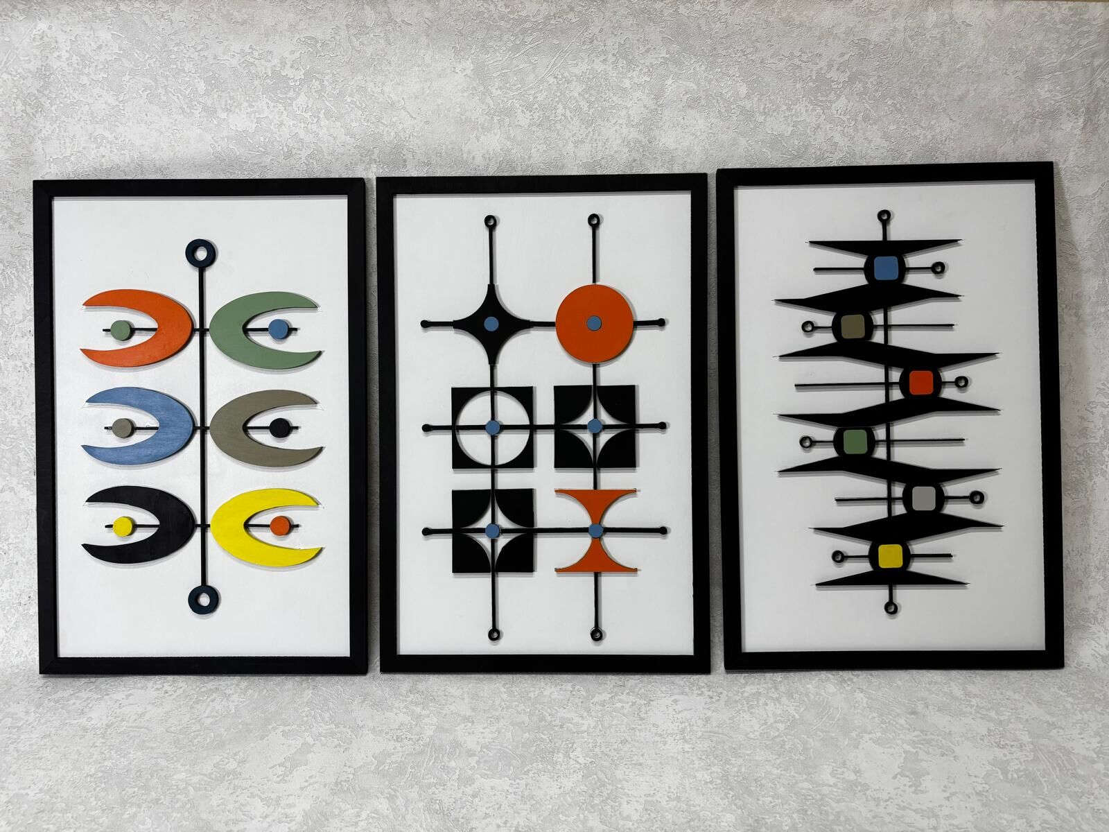 Luna-Form-Balance  ( 3’Lü Set ) / Katmanlı Ahşap Tablo