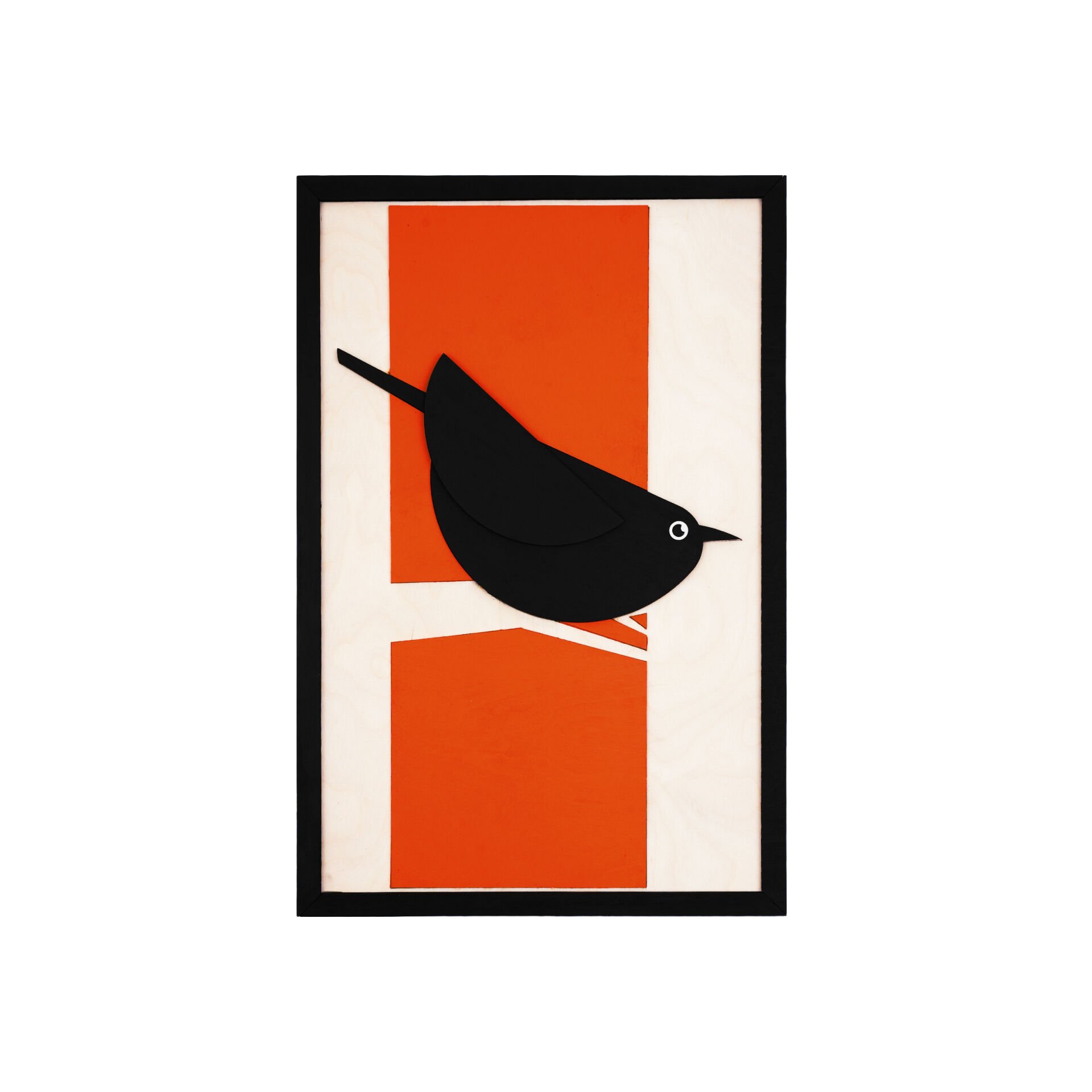 Black Bird ( Siyah Kuş ) / Katmanlı Ahşap Tablo