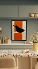 Black Bird ( Siyah Kuş ) / Katmanlı Ahşap Tablo