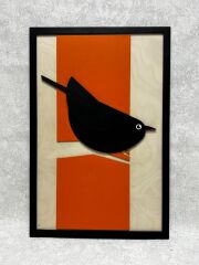 Black Bird ( Siyah Kuş ) / Katmanlı Ahşap Tablo