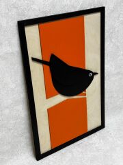 Black Bird ( Siyah Kuş ) / Katmanlı Ahşap Tablo