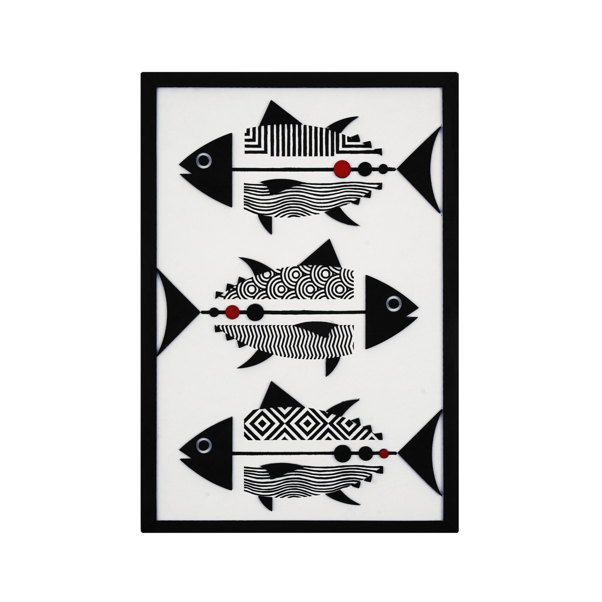 Black Fish ( Siyah Balık ) / Katmanlı Ahşap Tablo