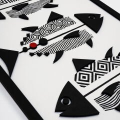 Black Fish ( Siyah Balık ) / Katmanlı Ahşap Tablo