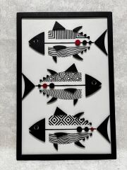 Black Fish ( Siyah Balık ) / Katmanlı Ahşap Tablo