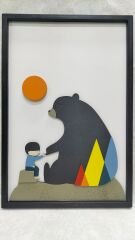 Boo & Boy  / Katmanlı Ahşap Tablo