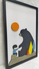 Boo & Boy  / Katmanlı Ahşap Tablo