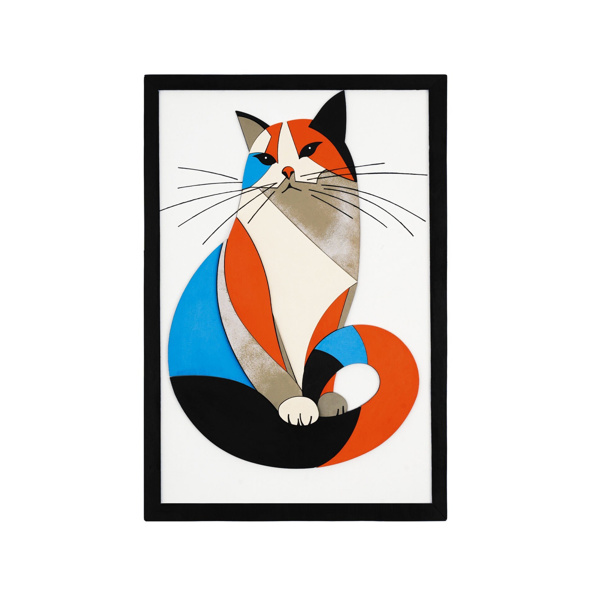 Cat  ( Kedi ) / Katmanlı Ahşap Tablo