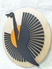 Crane ( Turna Kuşu  )  / Katmanlı Ahşap Tablo