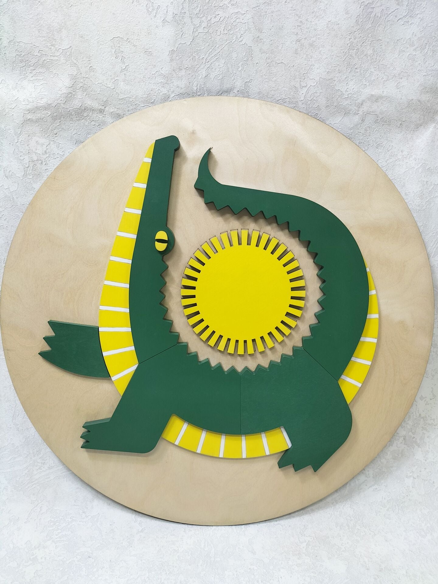Crocodile ( Timsah ) / Katmanlı Ahşap Tablo