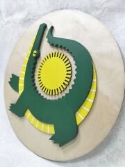 Crocodile ( Timsah ) / Katmanlı Ahşap Tablo