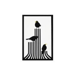 Crows  ( Kargalar )  / Katmanlı Ahşap Tablo