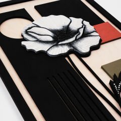 Flower / Katmanlı Ahşap Tablo