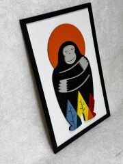 Gogo ( Goril )   / Katmanlı Ahşap Tablo