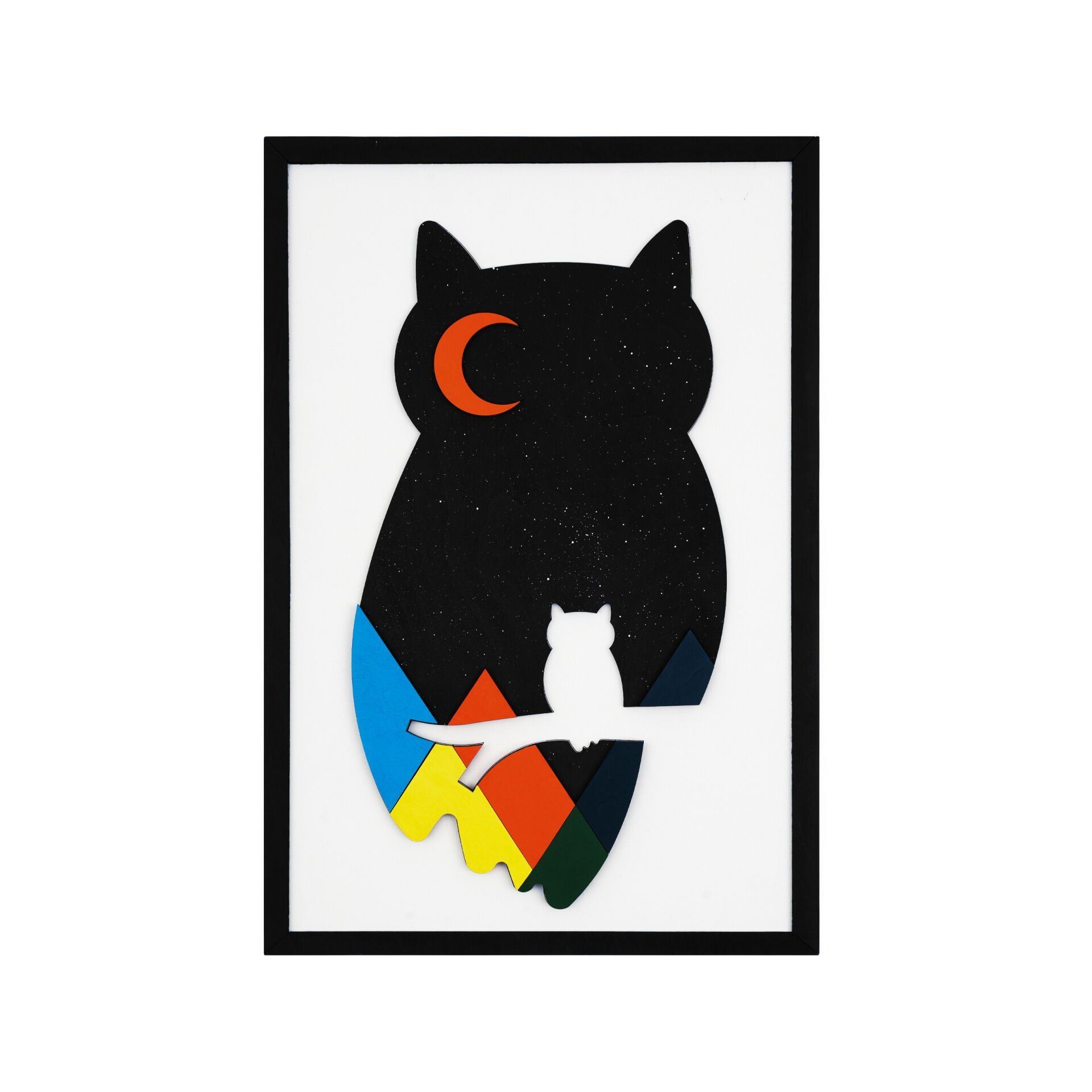 Hootsy ( Baykuş )  / Katmanlı Ahşap Tablo