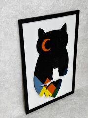 Hootsy ( Baykuş )  / Katmanlı Ahşap Tablo