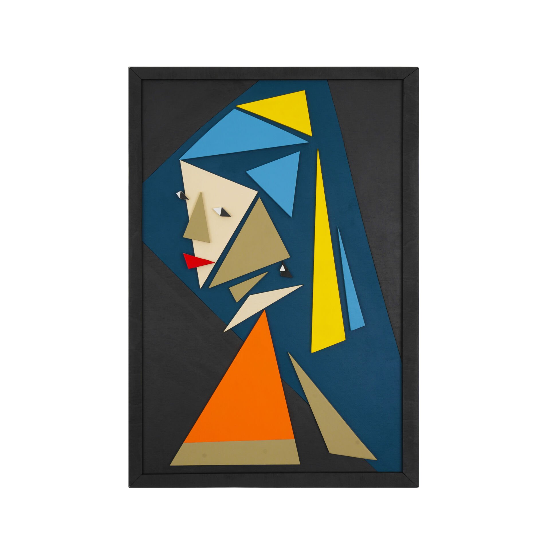 Küpeli Kadın / Katmanlı Ahşap Tablo