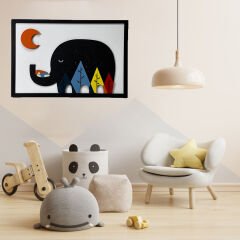 Moo & Girl  / Katmanlı Ahşap Tablo