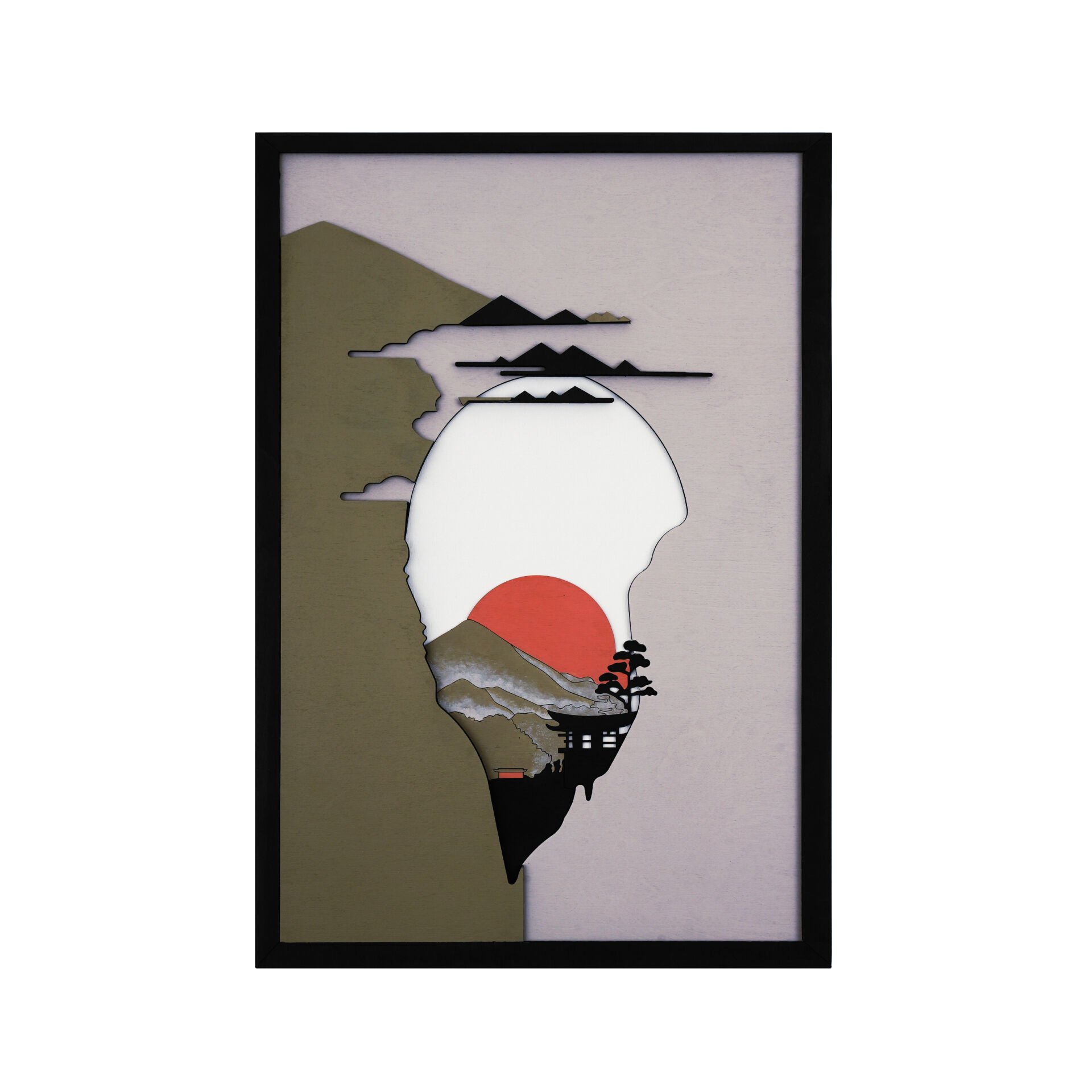 Mountain  / Katmanlı Ahşap Tablo