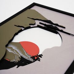 Mountain  / Katmanlı Ahşap Tablo