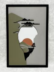 Mountain  / Katmanlı Ahşap Tablo