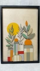Pixel Garden  / Katmanlı Ahşap Tablo