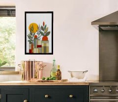 Pixel Garden  / Katmanlı Ahşap Tablo