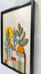 Pixel Garden  / Katmanlı Ahşap Tablo