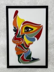 Pop Up Face  / Katmanlı Ahşap Tablo
