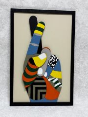 Pop Up Hand  / Katmanlı Ahşap Tablo