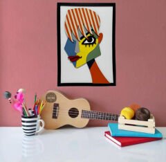 Pop Up Woman  / Katmanlı Ahşap Tablo