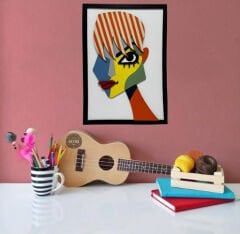 Pop Up Woman  / Katmanlı Ahşap Tablo