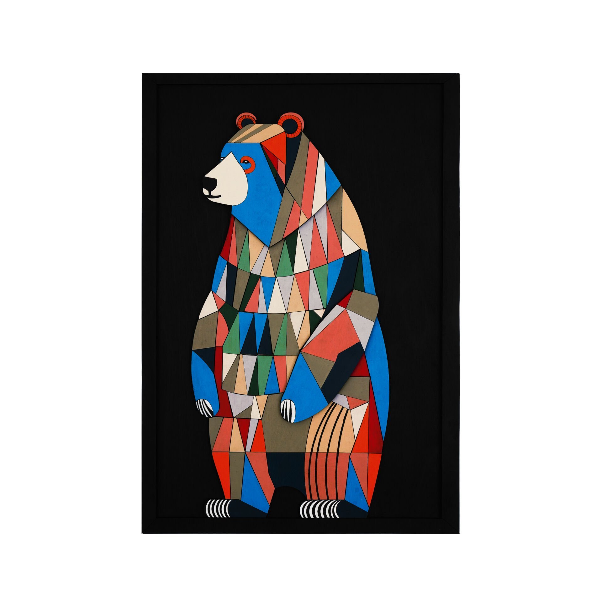 Puzzle Bear / Katmanlı Ahşap Tablo