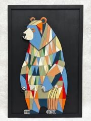 Puzzle Bear / Katmanlı Ahşap Tablo