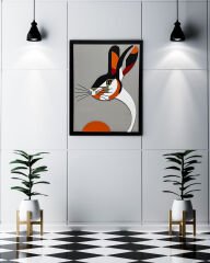 Rabbit ( Tavşan ) / Katmanlı Ahşap Tablo