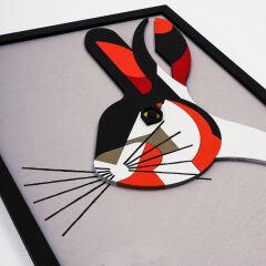 Rabbit ( Tavşan ) / Katmanlı Ahşap Tablo