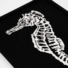 Seahorse / Katmanlı Ahşap Tablo