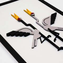 Storks ( Leylekler )  / Katmanlı Ahşap Tablo
