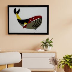 Whale ( Balina ) / Katmanlı Ahşap Tablo