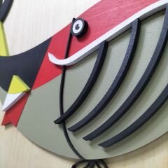 Whale ( Balina ) / Katmanlı Ahşap Tablo