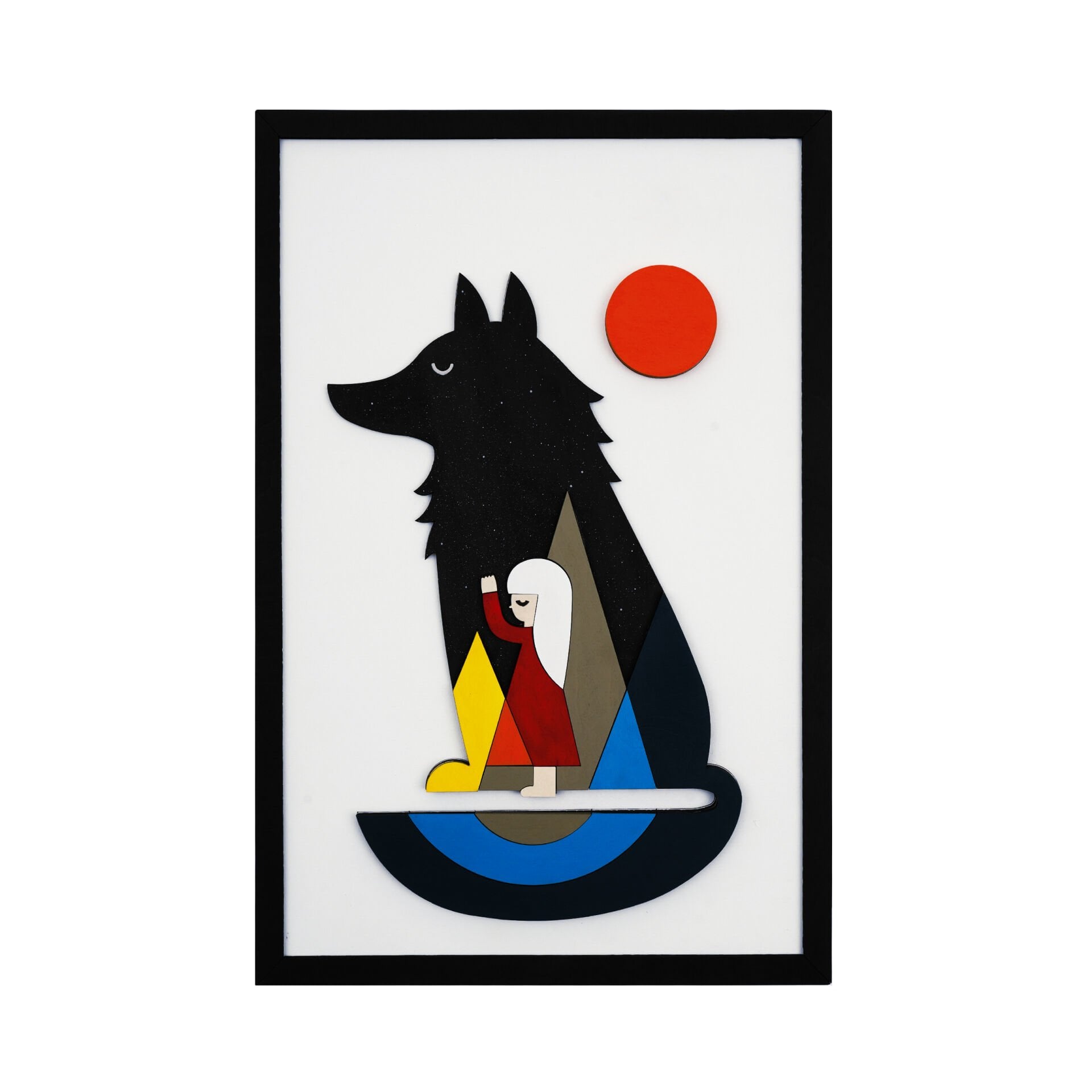 Wolfie ( Kurt )  / Katmanlı Ahşap Tablo