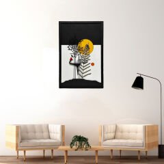 Woman&Leaf / Katmanlı Ahşap Tablo