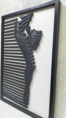 Line Women ( Çizgi kadın )  / Katmanlı Ahşap Tablo