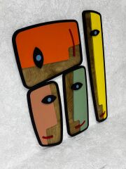 Mask 06 / Katmanlı Ahşap Tablo