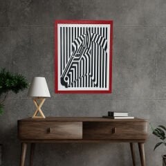 Zebra / Katmanlı Ahşap Tablo