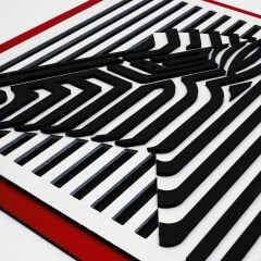 Zebra / Katmanlı Ahşap Tablo